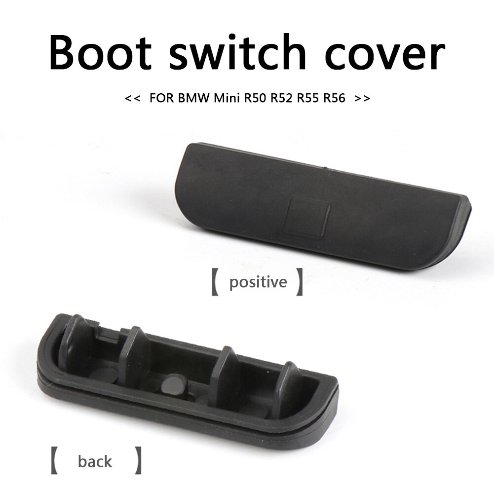 Car Rear Door Tailgate Handle Switch Cover Auto Rear Trunk Tail Gate Button Cap Switch Rubber Cover Lid Pad Auto for Mini R50