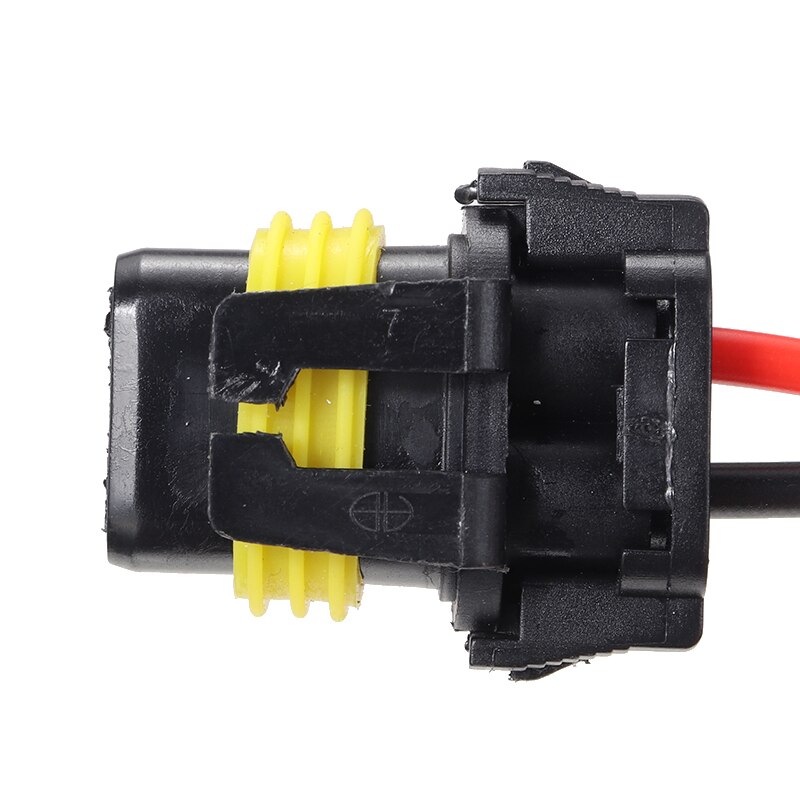 Mayitr 2pcs Headlight Socket Adapter Wire Harness Extension Plug Connector For Headlight Day-time Running Lamp Parts