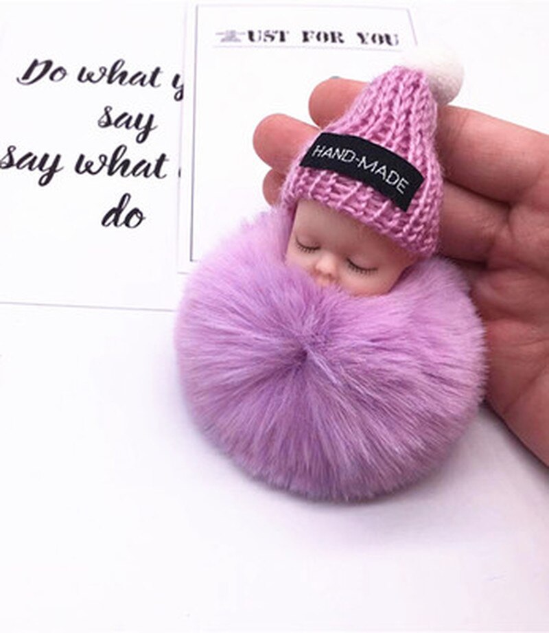 8cm Cute 16 Styles Baby Plush Toys Keychain Soft Stuffed Dolls Toy for Kids Children Baby Girls Christmas