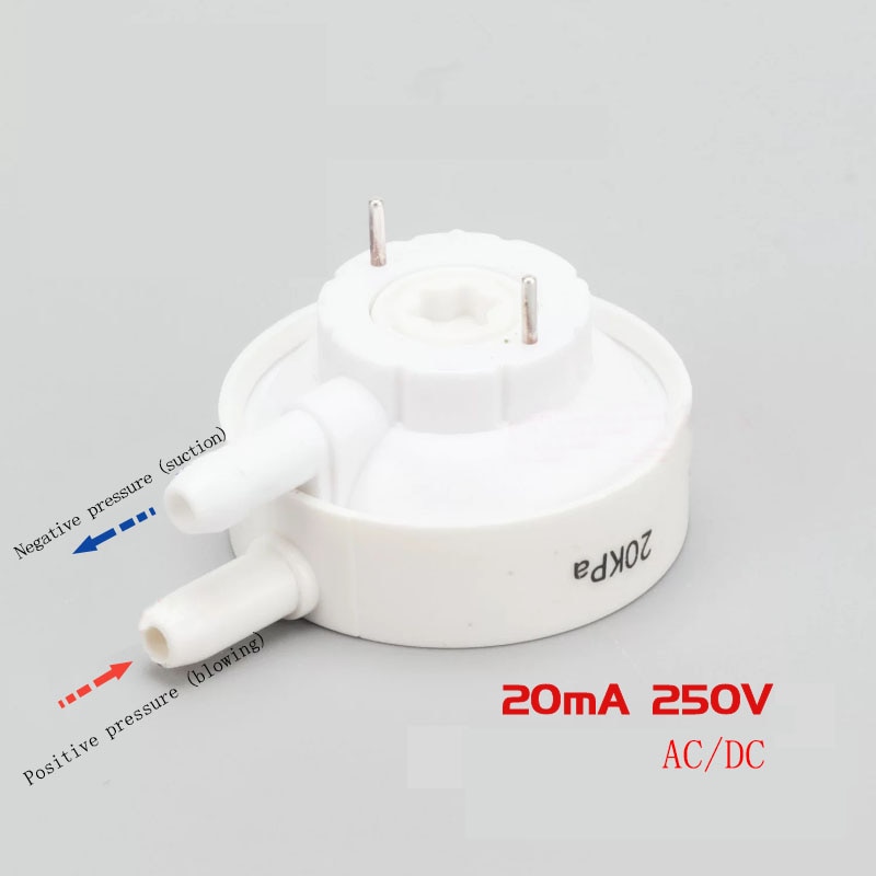 vacuum pressure switch adjustable air pressure switch negative pressure switch for vacuum cleaner NO AC/DC universal double-port