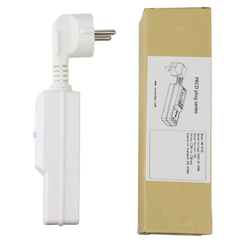Adaptador de enchufe UE 16A interruptor de circuito para el hogar interruptor de viaje de protección contra fugas 667B