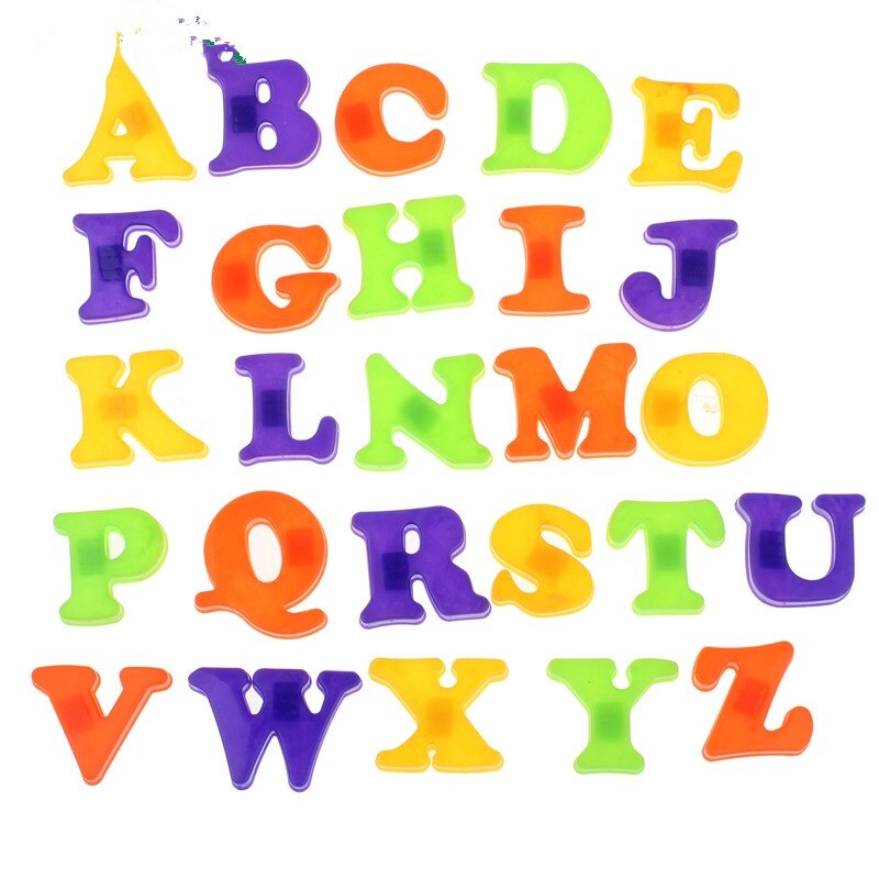 Køleskabsmagnet baby barn legetøj az pædagogisk alfabet 26 bogstaver leveret