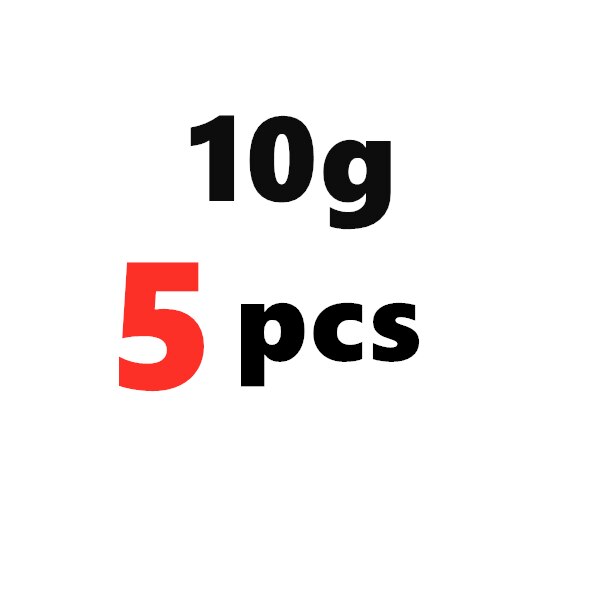 Plomo en forma de gota de agua, accesorios de pesca, 10g/15g/20g/30g/40g/ 50g, gotitas de agua, pesas de plomo, 5 unids/lote: 10g