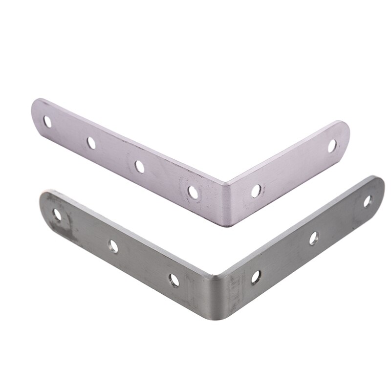 4 x Stainless Steel Shelf Support Corner Brace Angle Bracket 100X100mm & 1x 125X75mm L Shape Stainless Steel