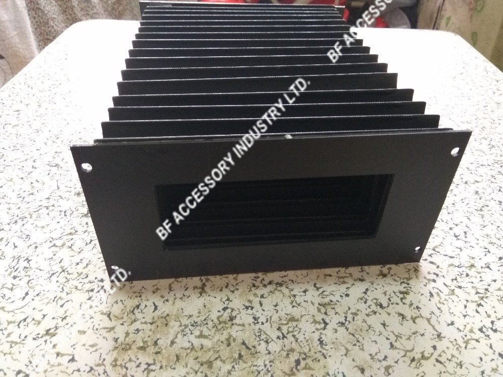 Rechteck faltenbalg: innen: 130mm x 50mm, außen: 200mm x 100mm, Max: 560mm