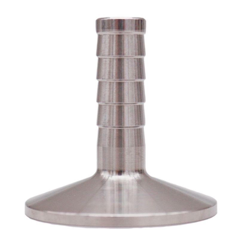 1.5" Tri Clamp x 1/2"(12.7mm)Hose Barb 50.5mm OD Sanitary 304 Stainless Steel Homebrew Beer & Craft Hardware