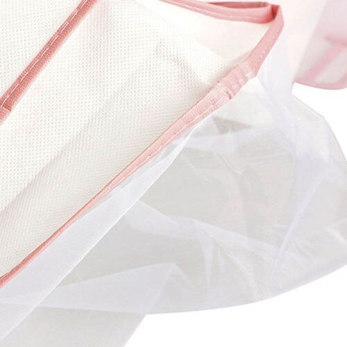 Praktische Brautjungfer Hochzeit Kleid Kleid Staubdicht Atmungsaktiv Lange Kleid Abdeckung Lagerung Tasche