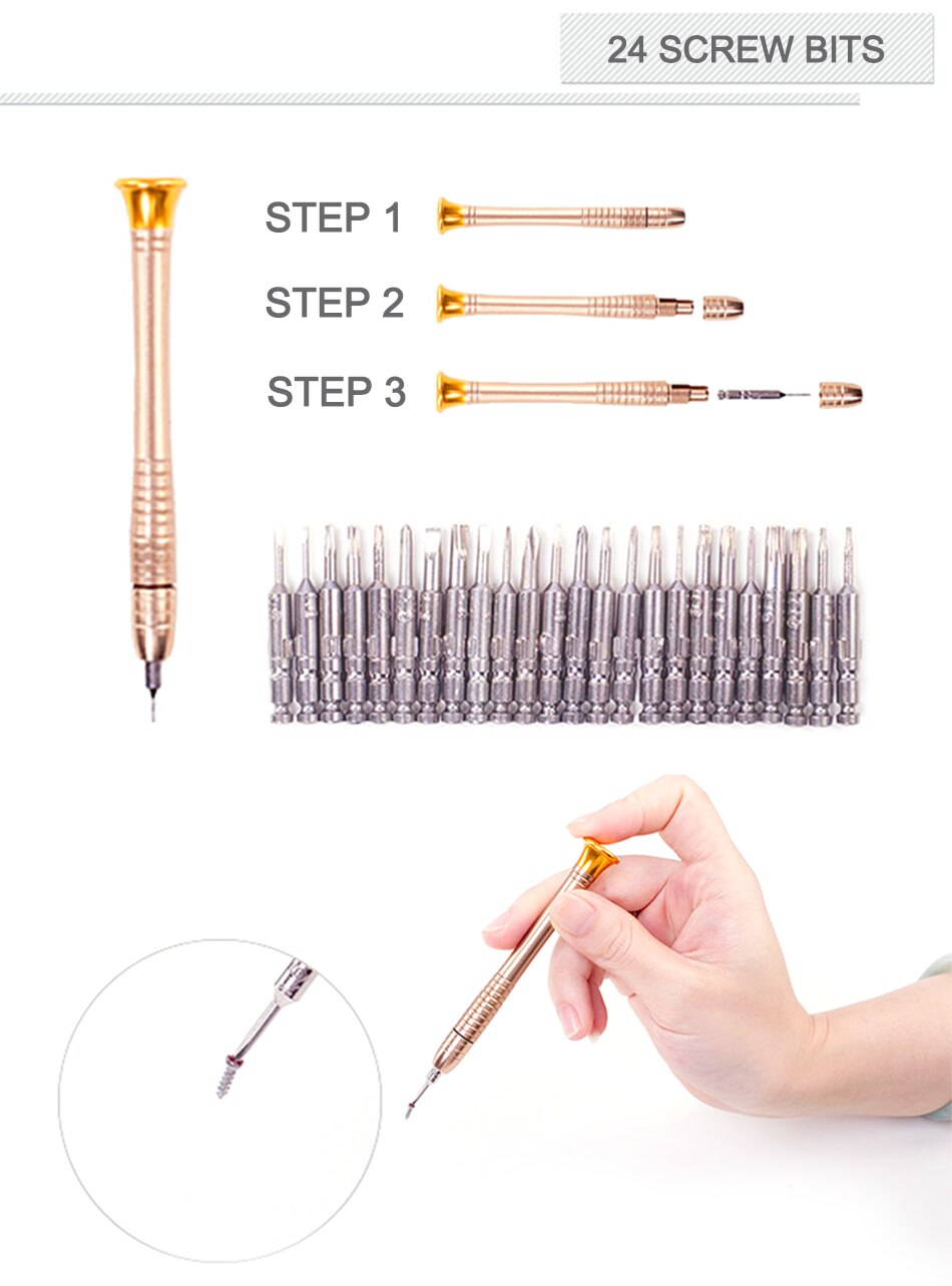 Schroevendraaier Set 25 In 1 Torx Schroevendraaier Reparatie Tool Set Precisie Schroevendraaier Voor Telefoons Tablet Pc