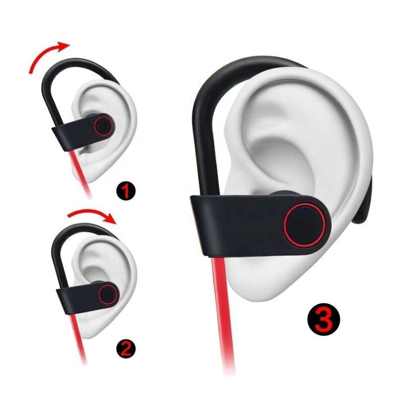 Draadloze Oortelefoon Bluetooth 5.0 Waterdichte Sport Headset Oordopjes Geluid Magnetische Nekband Headset Sport Oor Haak Hoofdtelefoon