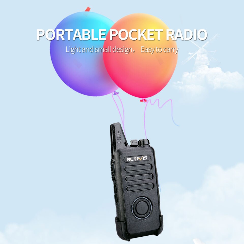 RETEVIS RT22S Walkie Talkie 2pcs Retevis RT22S 2W Portable Two-way Radio Station VOX USB Charging Hidden Display Hiking Travel