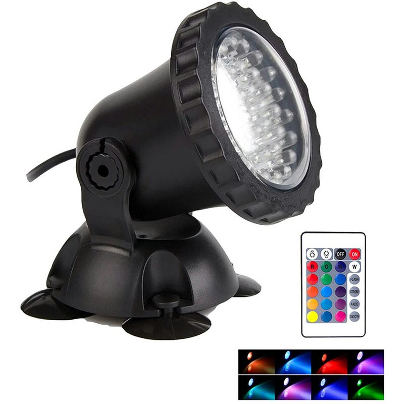 RGB LED Underwater Lights IP68 Waterproof Aquarium Lamp Landscape Spot light for Swimming Pool Tank Fountains Pond Garden 2022: 1 lamp set