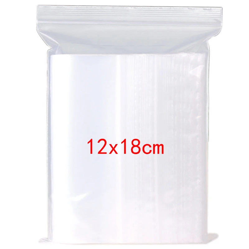 100 Stuks Zelfsluitende Zakken Hersluitbare Verpakking Zak Helder Verzegelde Plastic Voedsel Opslag Container Hersluitbare Vacuüm Verse Organizer Bag: Lichtroze