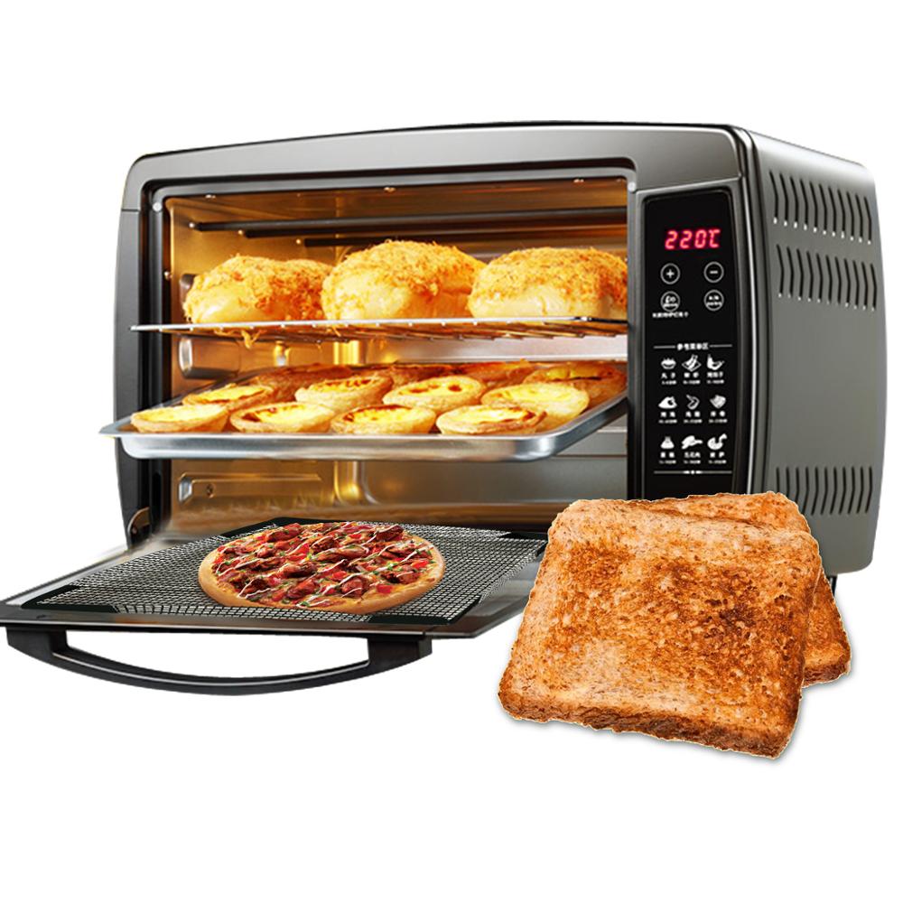 Bluedrop toaster bakery tray non stick woven glass toaster basket quick oven baking tray Sub roll Pizza crispy baskets 30X30cm