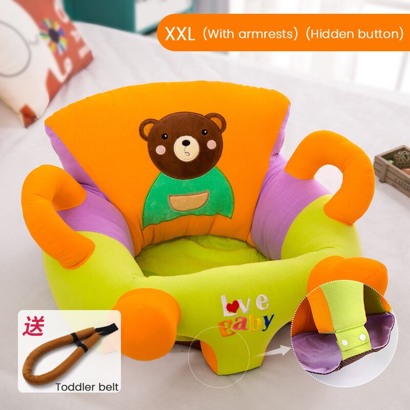 Infant Shining Baby Sofa Chair Baby Learn to Sit artifact 3 months 6 months Children Kids Sofa Training Chair Stool Anti-fall: J