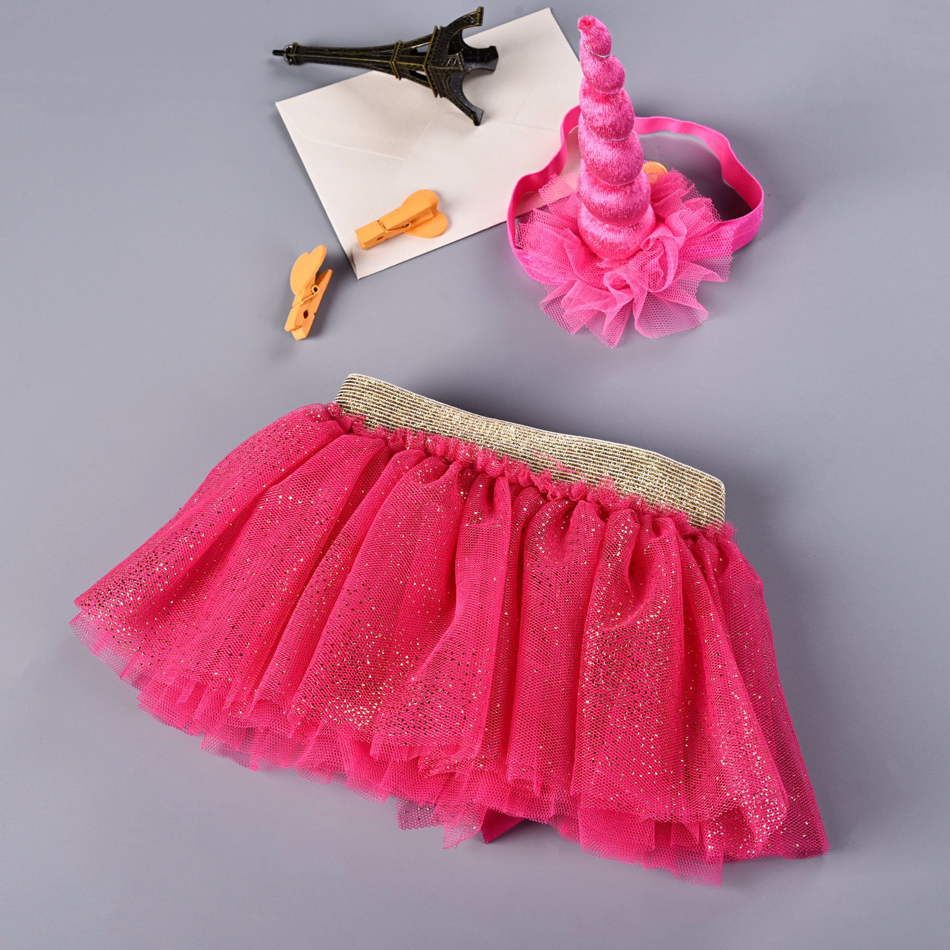 Traje de cumpleaños para niñas pequeñas, falda de tutú de unicornio, traje de de baile para niños pequeños, ropa para 3 meses a 5 años, Rosa: S suit for 0-6M baby