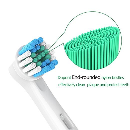 4 st ersättningsborsthuvuden för oral b elektrisk tandborste före power / pro health / triumph /3d excel / ren precision vitalitet