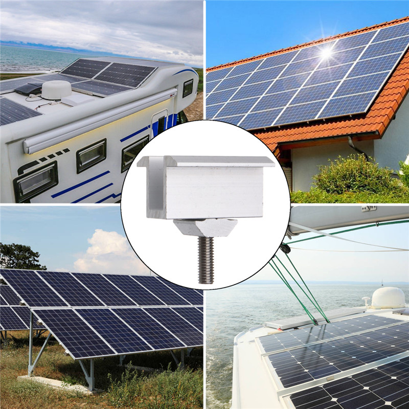 Sliver Zonnepaneel Beugels Rvs Zonnepaneel Montage Sets Voor Meest omlijst Zonnepanelen op De RV huis en Boot