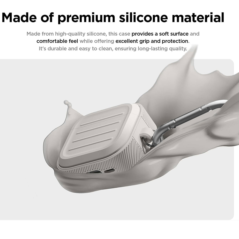 AirPods Pro Case Cover with Key buckle Soft Silicone Protective Case for Apple AirPod Pro 2nd/1st Generation Case for Women Men