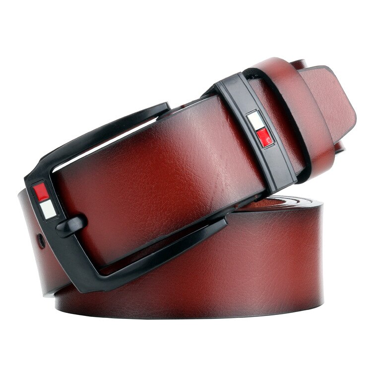 110 115 125Cm Lederen Mannen Leisure Riem Pin Gesp Goede Grote Maat Mannelijke Riemen Luxe riem Heren: 1 / 115 CM