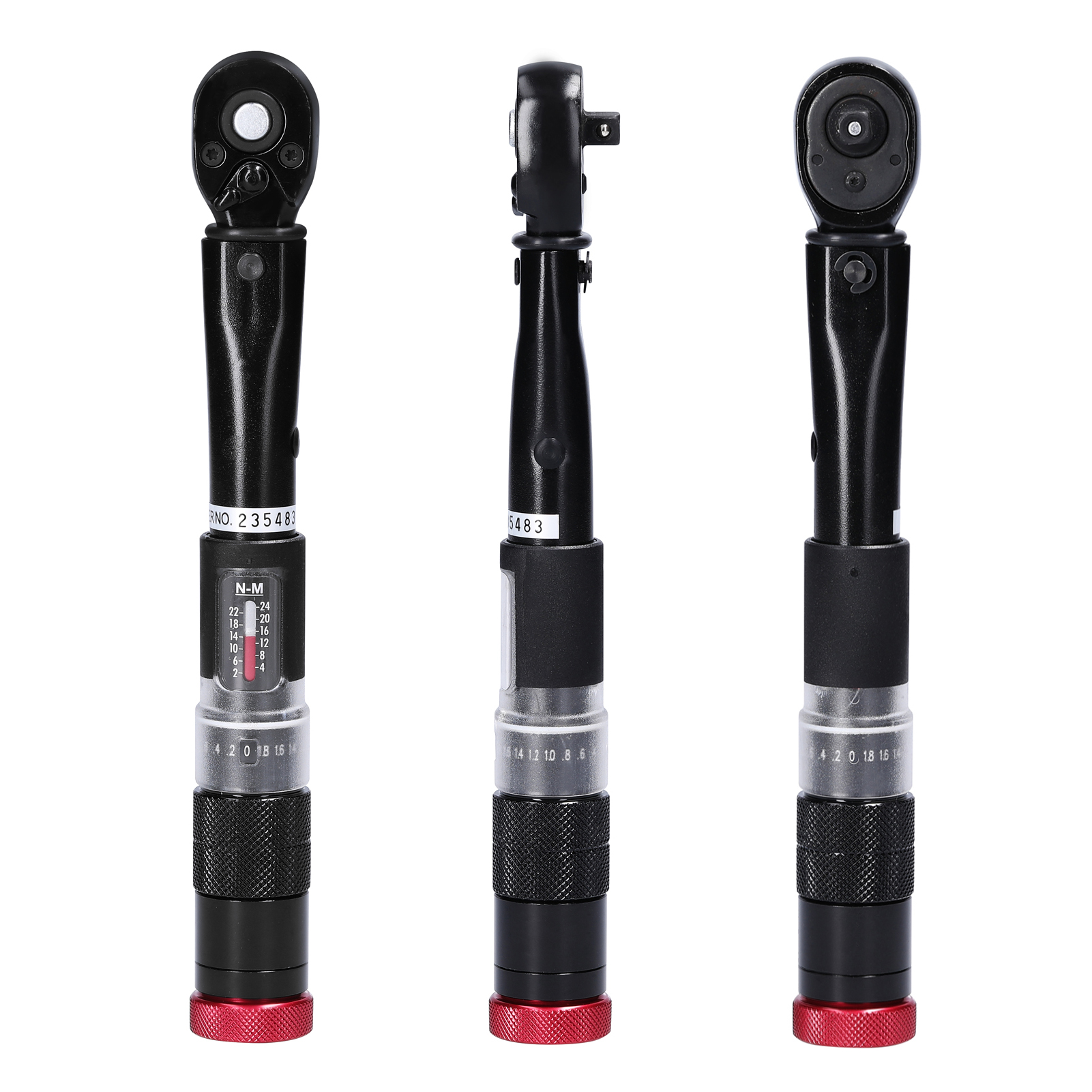 11PCS 2~24Nm 1/4 Inch Preset Torque Wrench Bits Set Mini Adjustable Torque Wrench Window Torque Value Display Quick Release