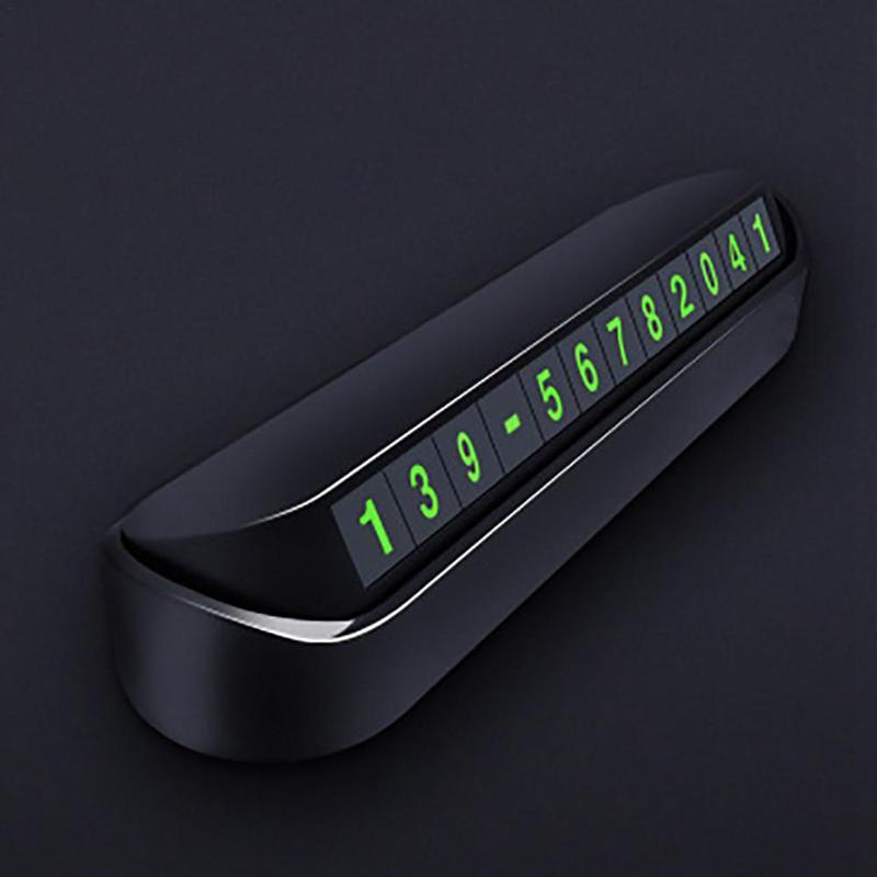 Car Temporary Stop Sign Telephone Number Plate For Car Moving Concealed Product