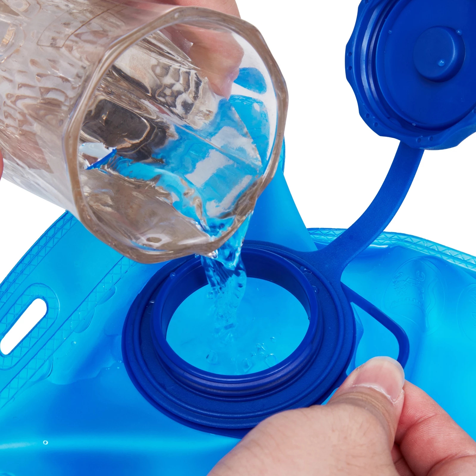 Folding Water Bag with Drinking Tube 2L Hydration Bladder Leak Proof Outdoor Tools Accessory Hydration Pack Hiking Water Bag