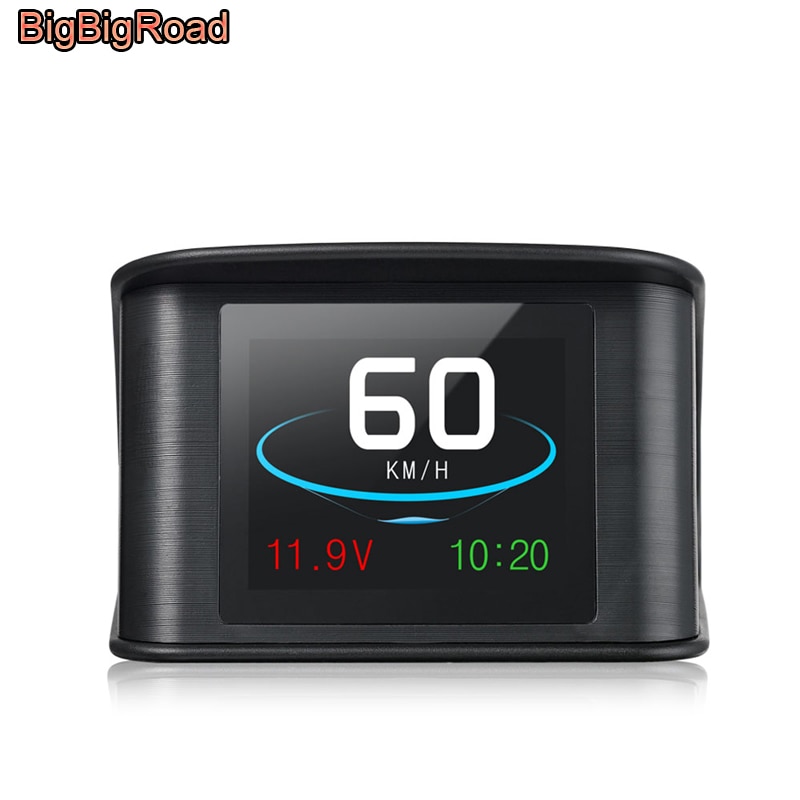 BigBigRoad For Hyundai Tucson ix35 i30 Genesis Verna Solaris Accent Santa Fe Car Hud OBD2 Windscreen Projector Head Up Display