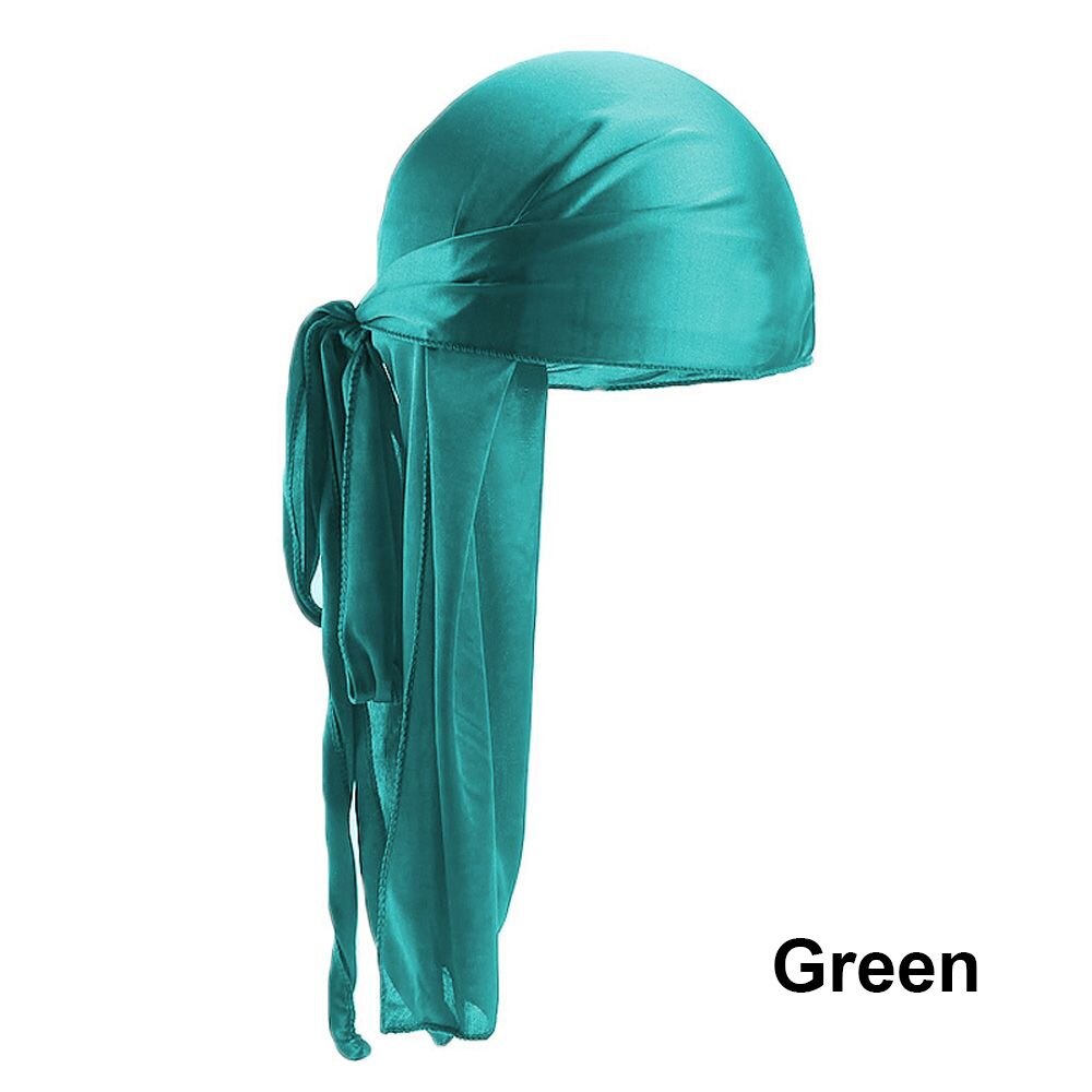 Écharpe de tête contre le Cancer pour hommes et femmes, foulard de ajustable, chimio Pirate, Turban, couverture de perte de cheveux, Bandana pré-attaché, 1 pièce: green