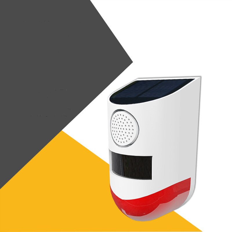 110 Db Solar Sound Light Alarm Draadloze IP65 Waterdicht Alarm Motion Sensor Outdoor Tuin Beveiliging Lamp