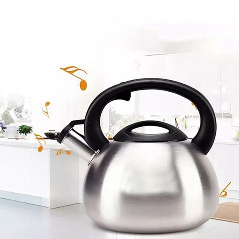 Huishoudelijke roestvrijstalen geluidsketel verdikte ketel automatische geluidsgasinductiekookplaat universeel 3l