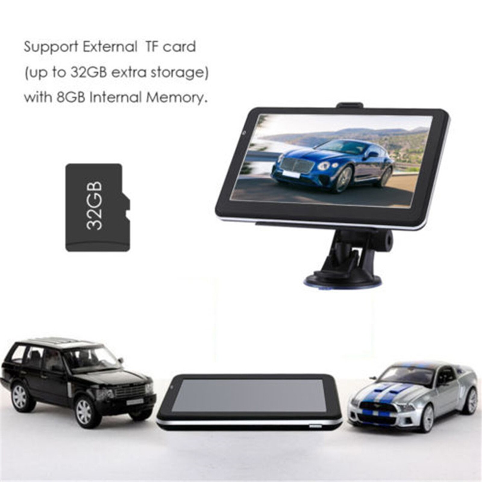 Dispositif de Navigation GPS pour camion et voiture, écran tactile de 7 pouces, 8 go-256 mo, facile à utiliser pendant la conduite