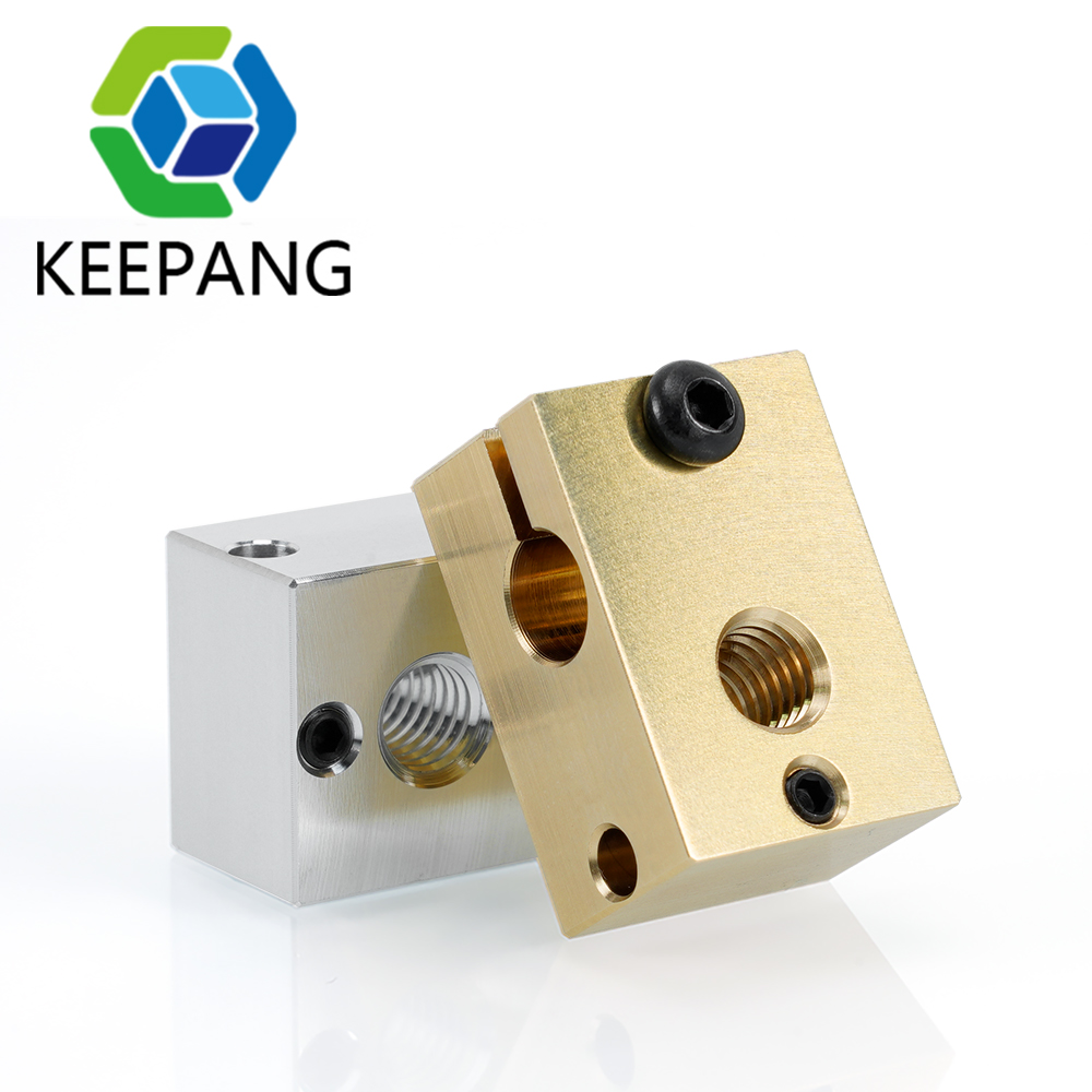 Extrudeuse J-head Hotend pour imprimante 3D, 1 pièce, blocs chauffants, cuivre plaqué laiton, aluminium, E3D V6 metropolitan nights, PT100 E3D V6