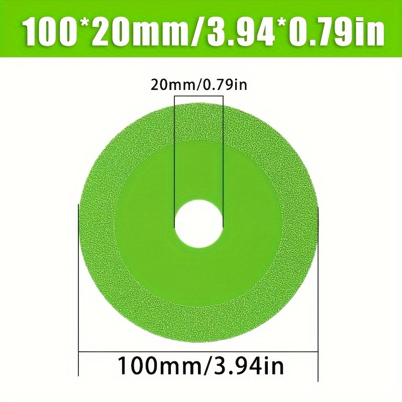 Hoja de corte de vidrio de diamante, hoja de sierra fina de 100/115/125mm, disco de corte de piedra duradero para cerámica, vidrio, Jade, azulejo, mármol, 1 ud.: YELLOW