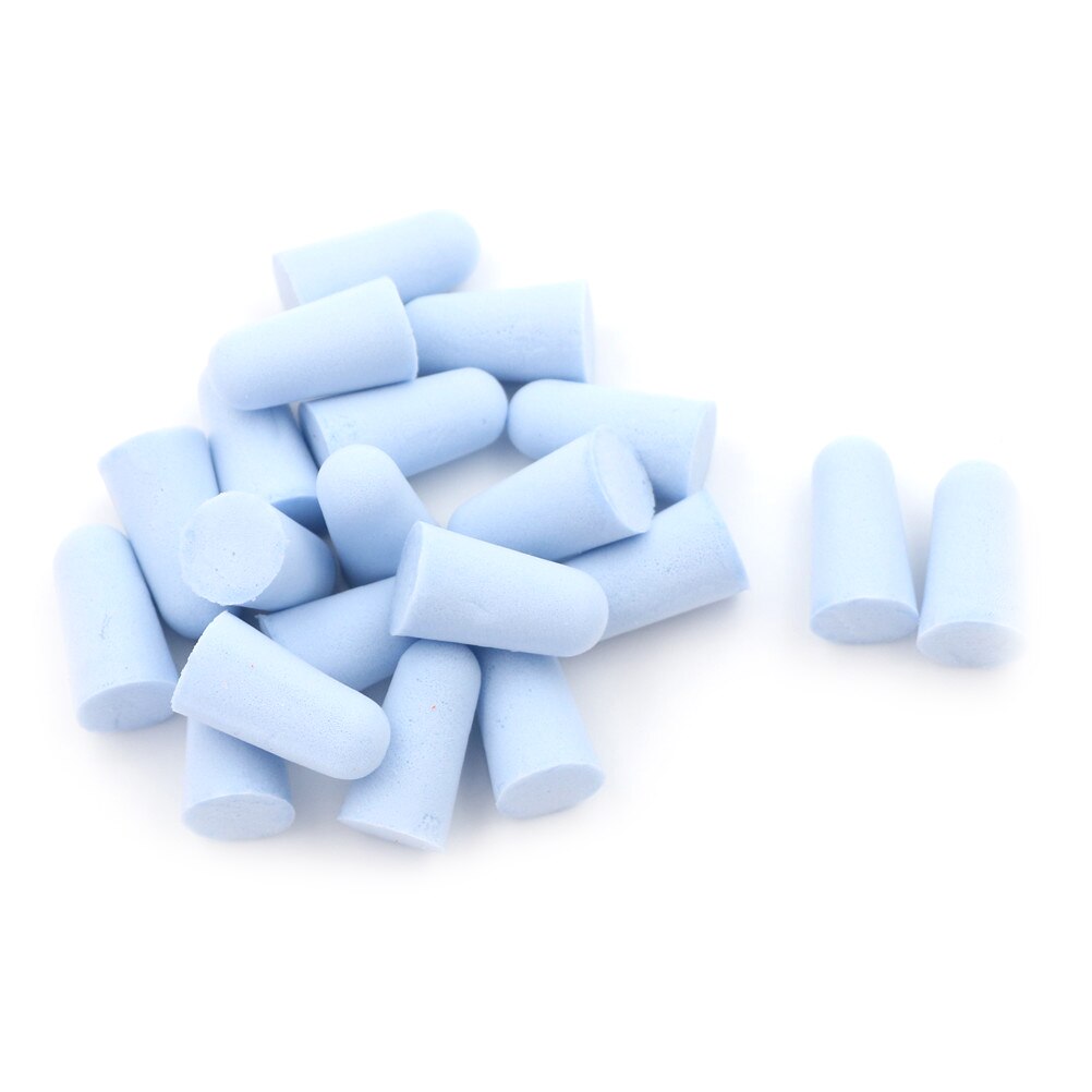 20Pcs (10 Pair) Noise Reduction Silicone Soft Ear Plugs Swimming Silicone Earplugs Protective For Sleep Comfort Earplugs: Blue