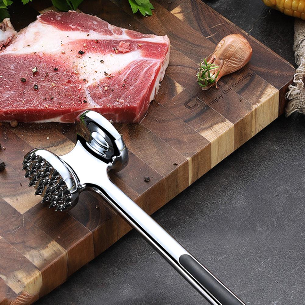 Zinklegering Dubbelzijdig Steak Rundvlees Mals Vlees Mallet Hamer Tenderizer Tool Eiklopper Varkensvlees Pounder Inschrijver Keuken Koken
