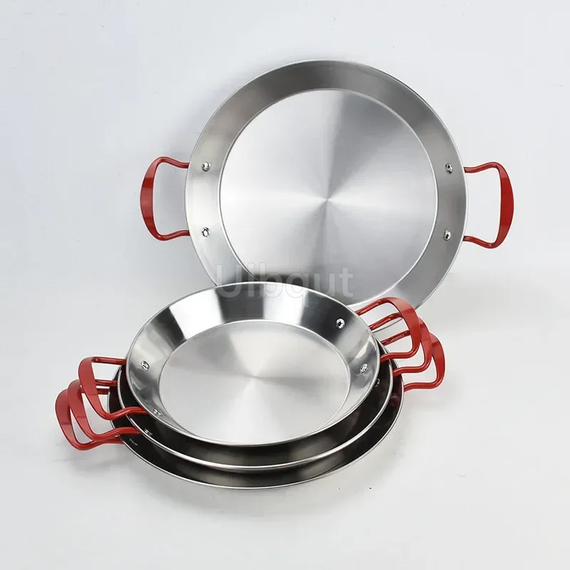 Rustfrit stål god spansk paella pande fisk og skaldyr ret koreansk stegt kylling ret ost komfur binaural frugt sukker pande