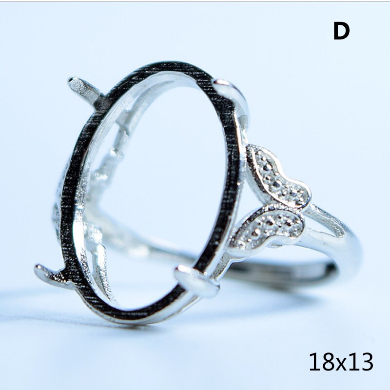 Adjustable Blank Ring Base Fit Glass Cabochons Cameo Setting For Man Woman DIY Ring Jewelry Making Accessories Ring: 4