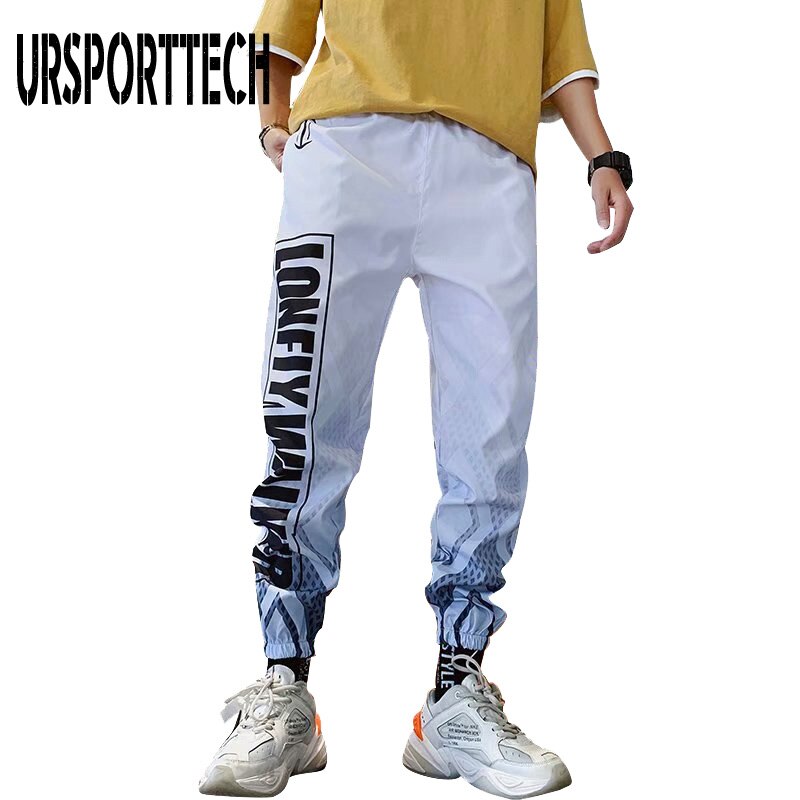 Men's Sweatpants Printing Casual Trousers Outdoors Fitness Sports Jogging  Pants Autumn Winter Hip-Hop Running Streetwear