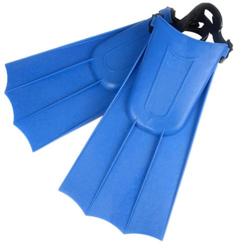 Pinne da immersione professionali scarpe da nuoto regolabili per adulti pinne da immersione per Monofin con piede da Snorkeling lungo sommergibile in Silicone: Blue S