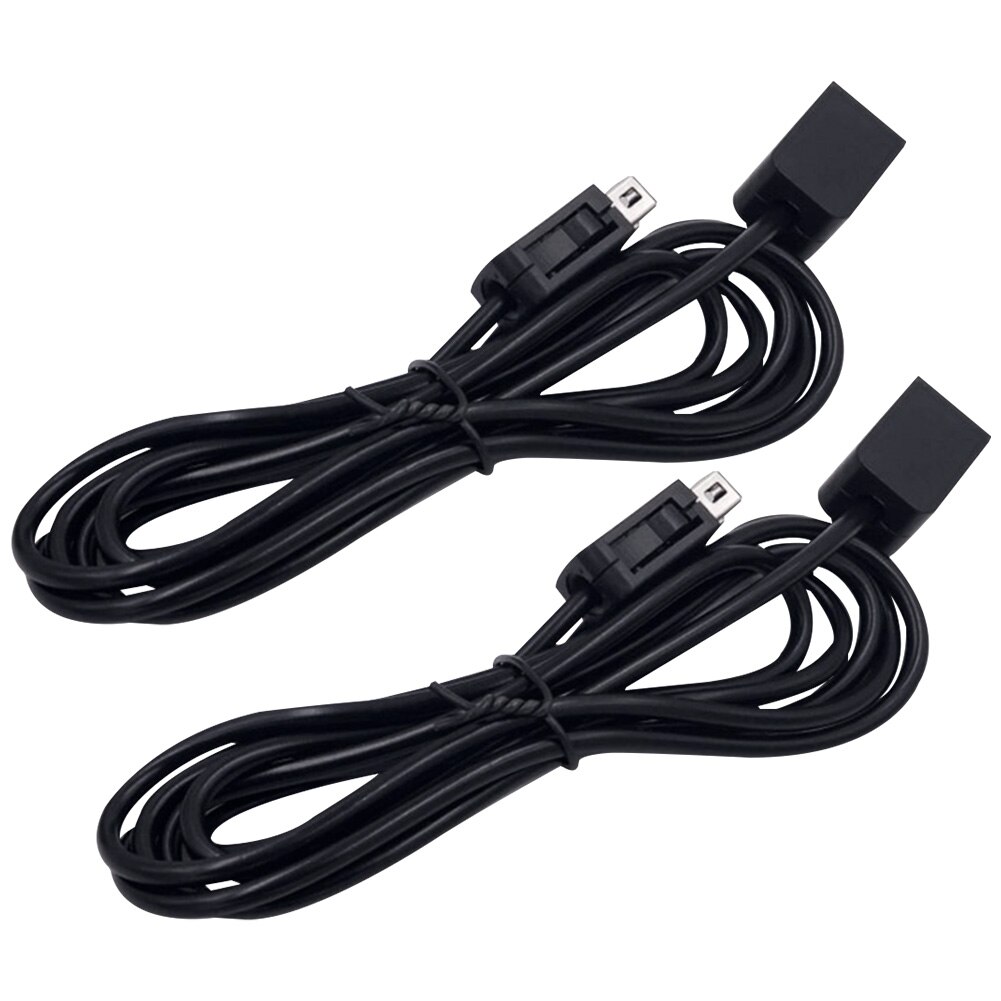 2pcs 1.8m Bedroom PVC Gamepad Joystick Entertainment With Plug Handheld Console Extension Cable Office Study Travel For Wii U