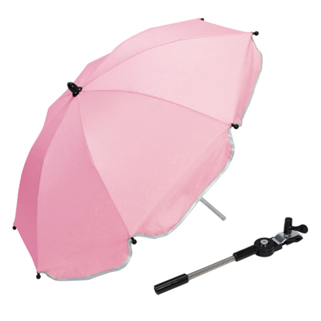 Universal- Kinderwagen Regenschirm Kinderwagen Kinderwagen Wagen Sonne Regen Abdeckung Regenschirm Clip Halfter Baby Warenkorb Zubehör