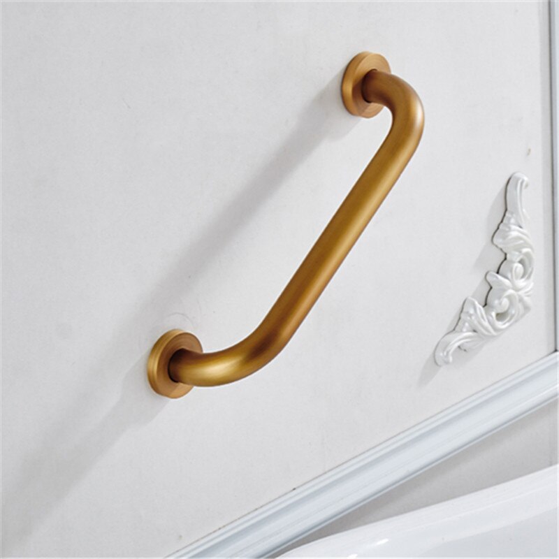 Barra de seguridad para baño, pasamanos para baño, barra de Material DE LATÓN antigua, soporte de mano para ducha,