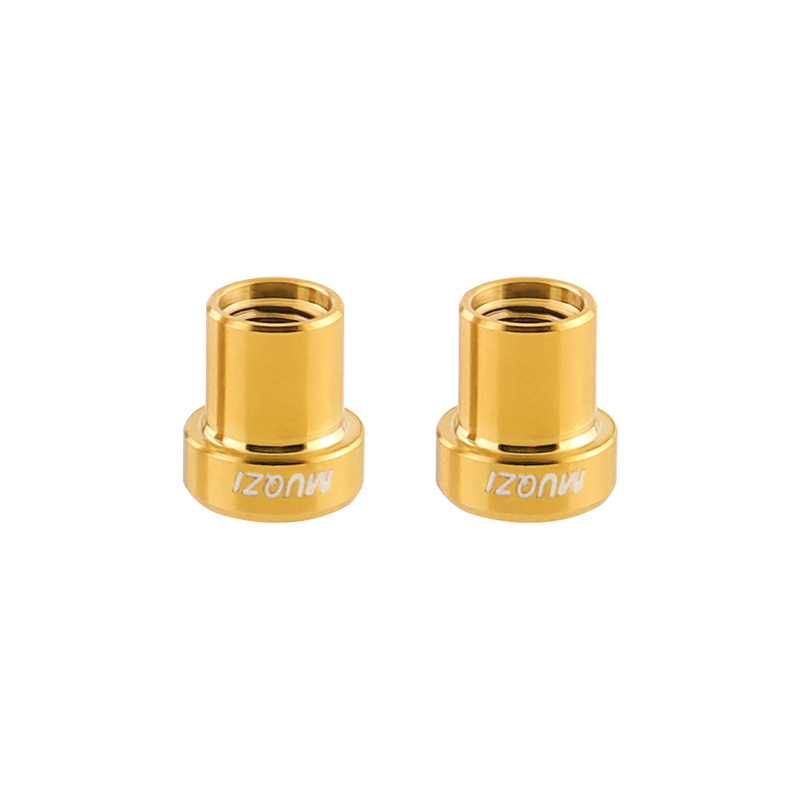 MUQZI 2 Stück Titanschraube M5 x 17 mm M5 x 19 mm Fahrradmutter Titanlegierung Vorbauschrauben MTB Rennrad Faltrad Schraubenzubehör: königlich Blau