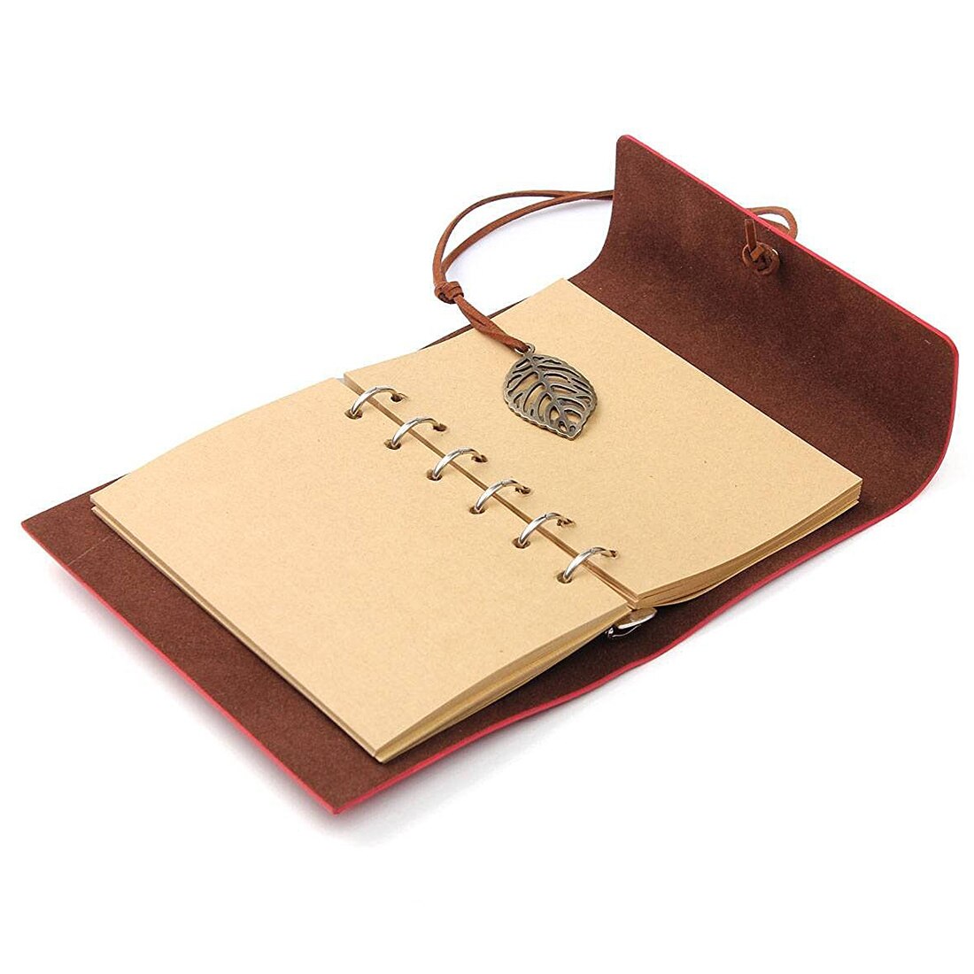 Diary notebook vintage style leather green