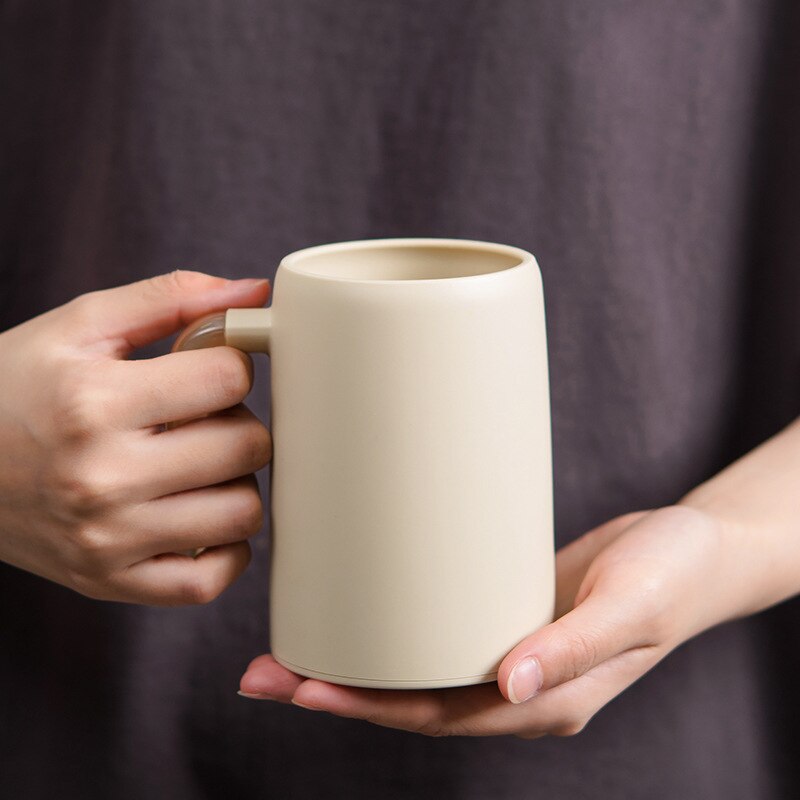 Household Wash Cup Simple Transparent Handle Gargle Cup Dental Cylinder Toothbrush Cup with Handle Portable