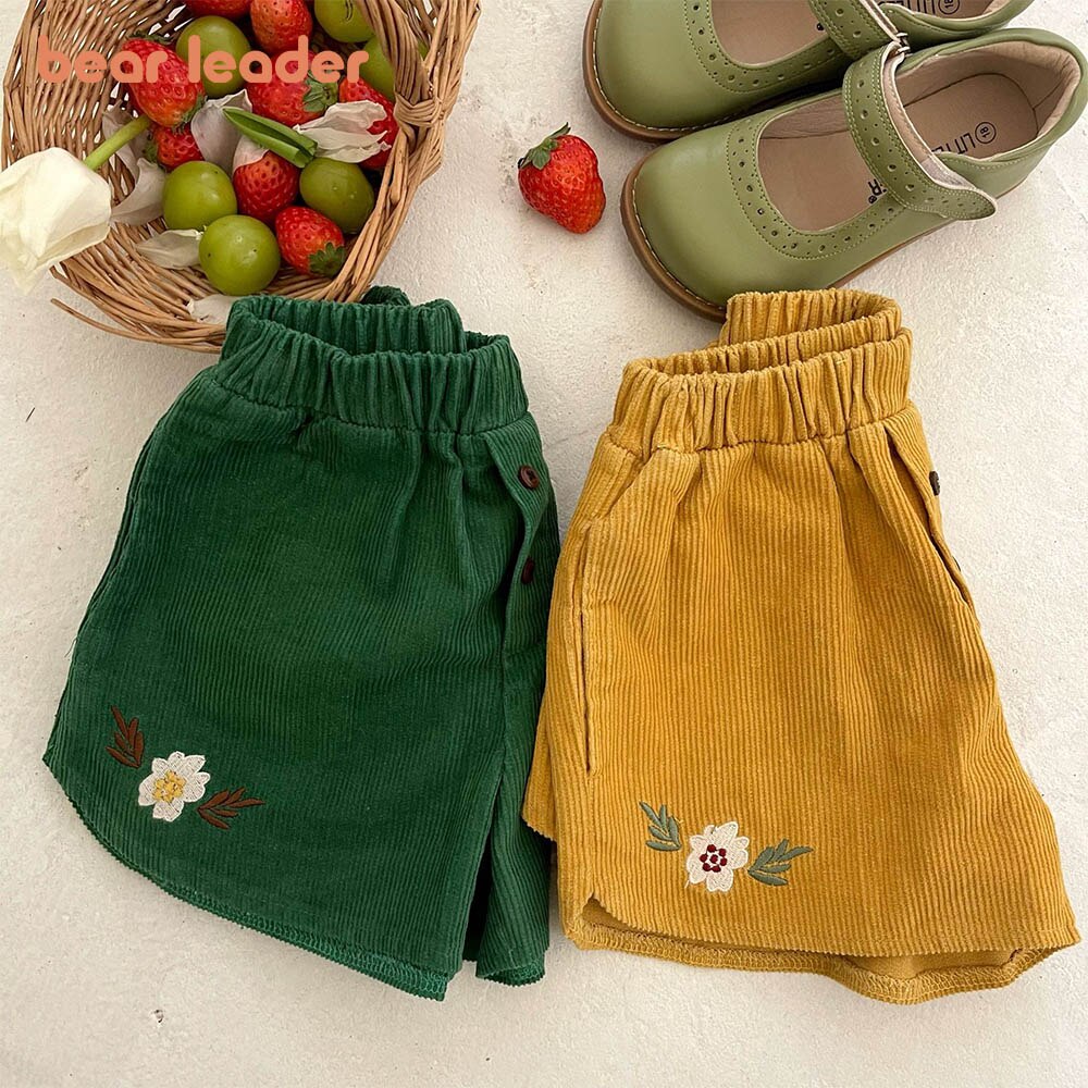 Orso Leader estate ricamo neonate pantaloncini lino in cotone pantaloncini per bambini pantaloncini per bambini per ragazze vestiti abbigliamento per bambina
