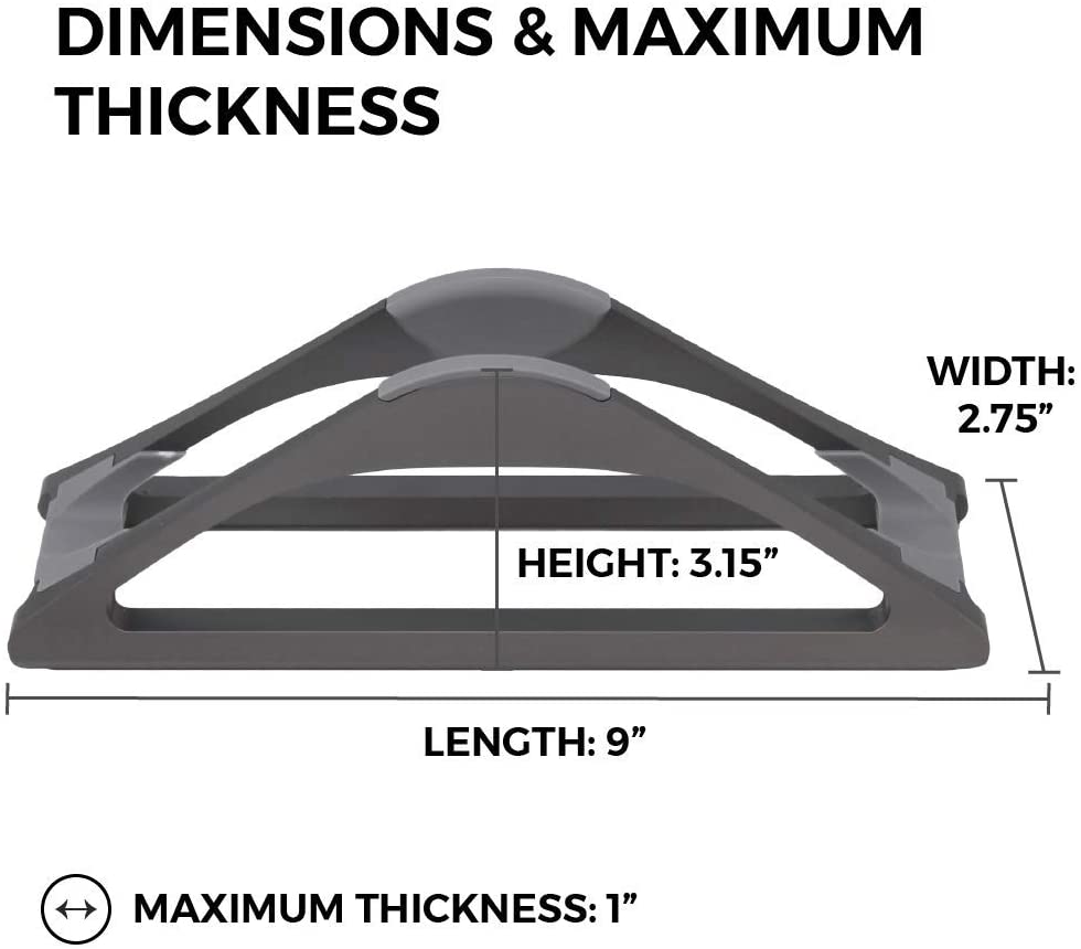 Space-Saving Vertical Desktop Stand for MacBook Air/Pro 16 13 15, iPad Pro 12.9, Chromebook and 11 to 17-inch Laptop
