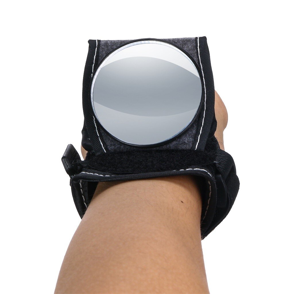Good Hand Cycling Wrist Mirror Rear View Rearview Safety Bike Arm Back Mirror WEST BIKING Bicycle Rear Reflector Wrist Mirror: Default Title