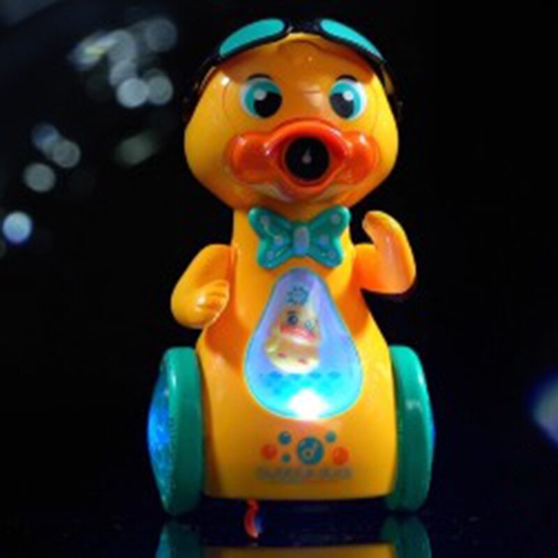 Elektrische Eend Bubble Machine Spuiten Muziek Verlichting Speelgoed Automatische Bubble Blower Kids Kinderen Speelgoed