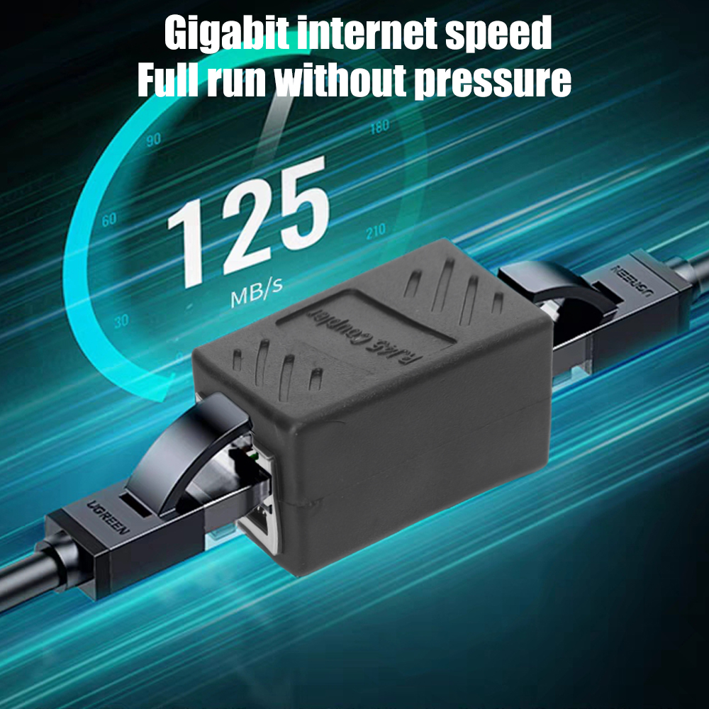 Female To Female RJ45 Ethernet Extender Extension Wire Cord Cable Network Adapters Connector for Internet Coupler Converter